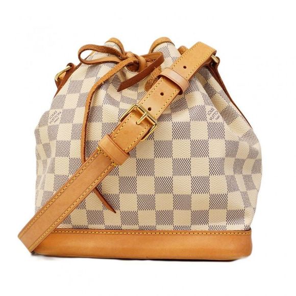 Louis Vuitton Handbags - Louis Vuitton Damier Azure Noe BB N40594 White Women's Shoulder Bag